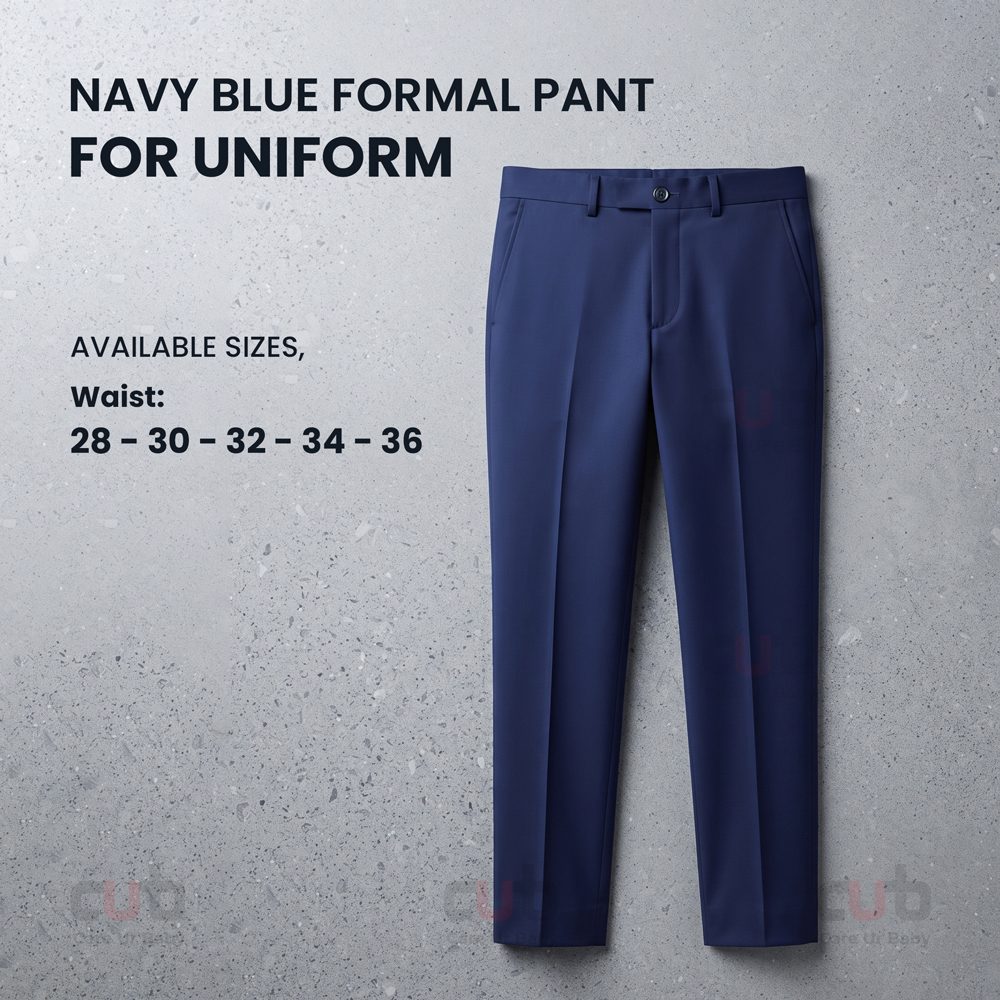 Navy Blue Formal Pant for Uniform