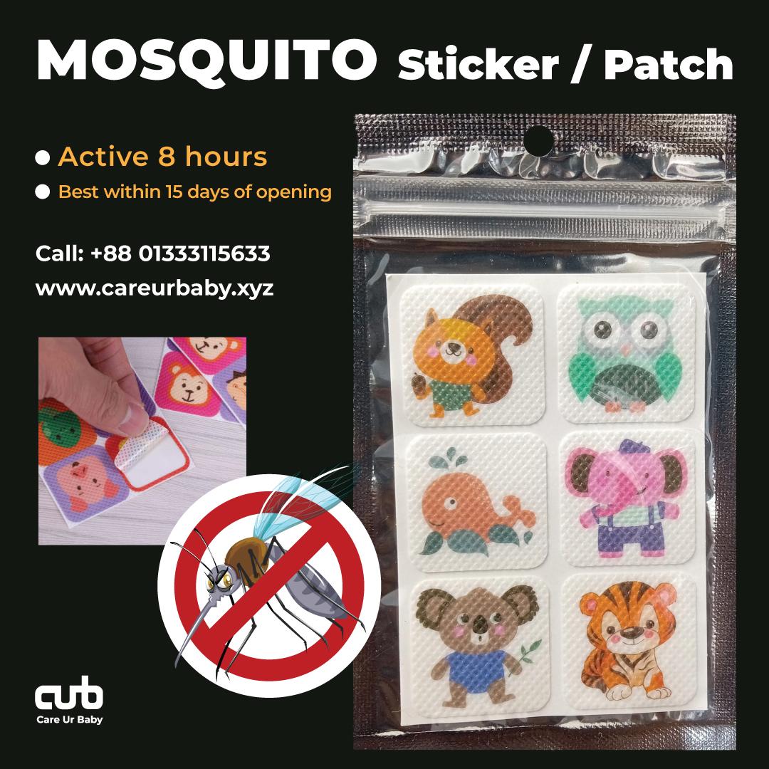 Mosquito Stickers, 1 sheets - 6 pcs of Mosquito Repellent Stickers, Anti Mosquito Patches -Natural -Long Lasting-Waterproof